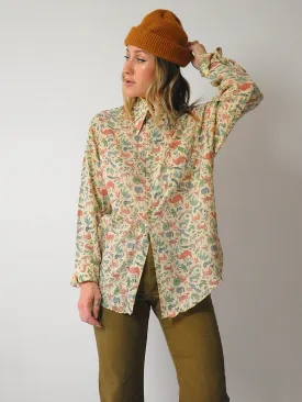 1970's Folk Animal Print Shirt