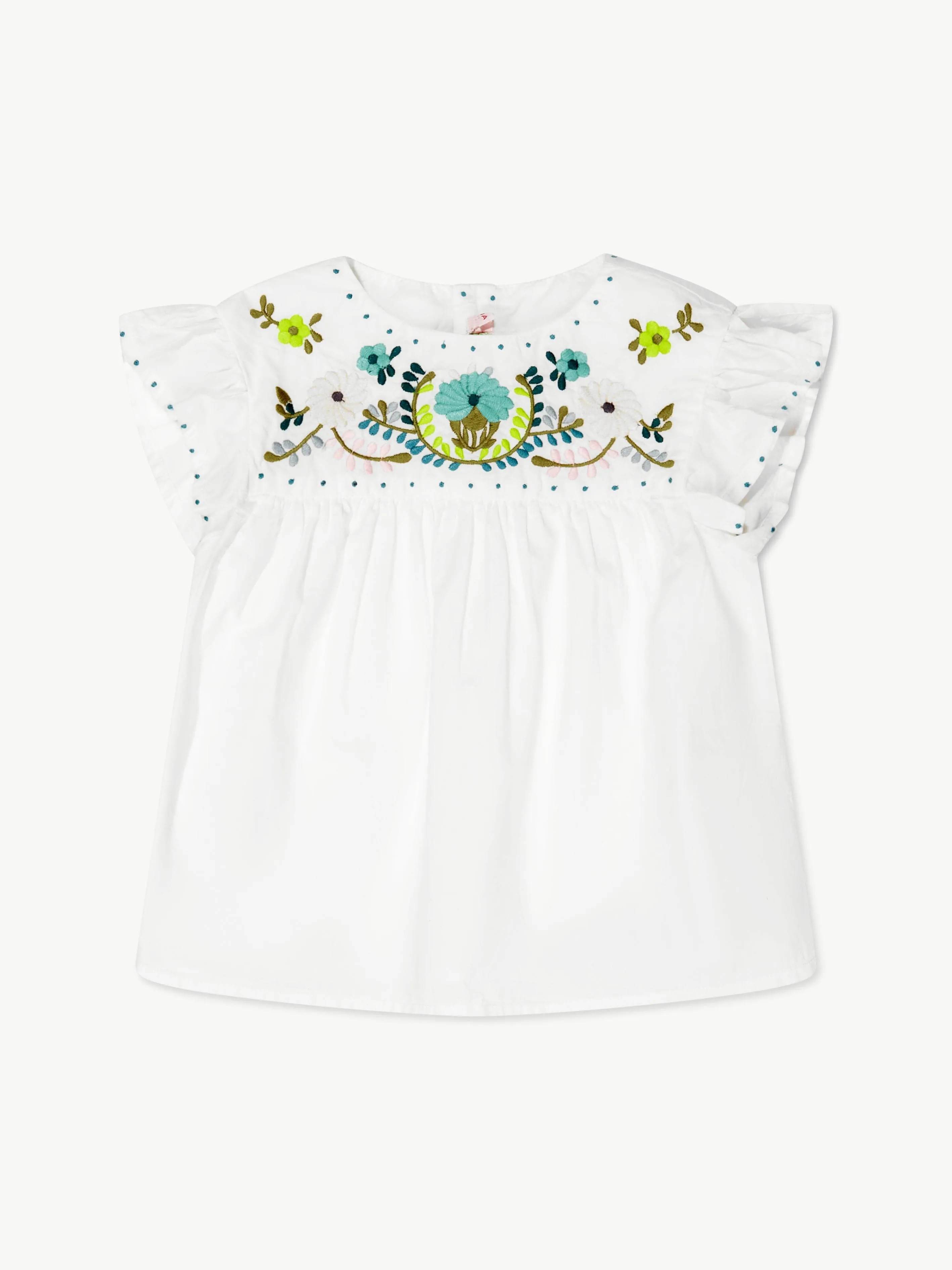 Bonpoint Girls Althea Blouse in White