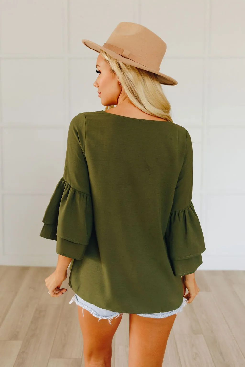 Carried Away Ruffle Detail Top