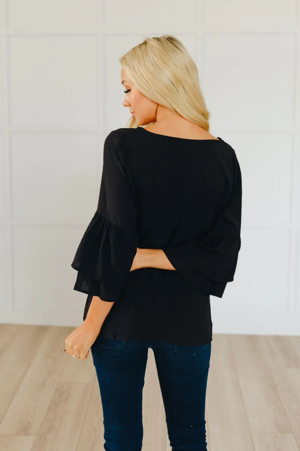 Carried Away Ruffle Detail Top