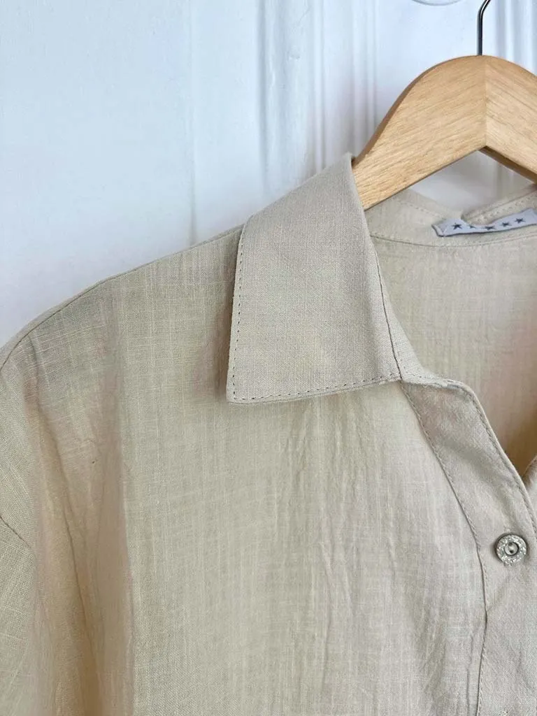 Classic Cotton Shirt - Stone