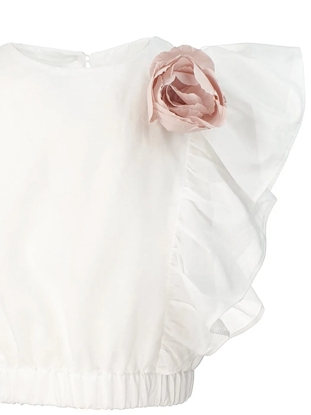 Cotton Blouse with Boutonniere - Vera