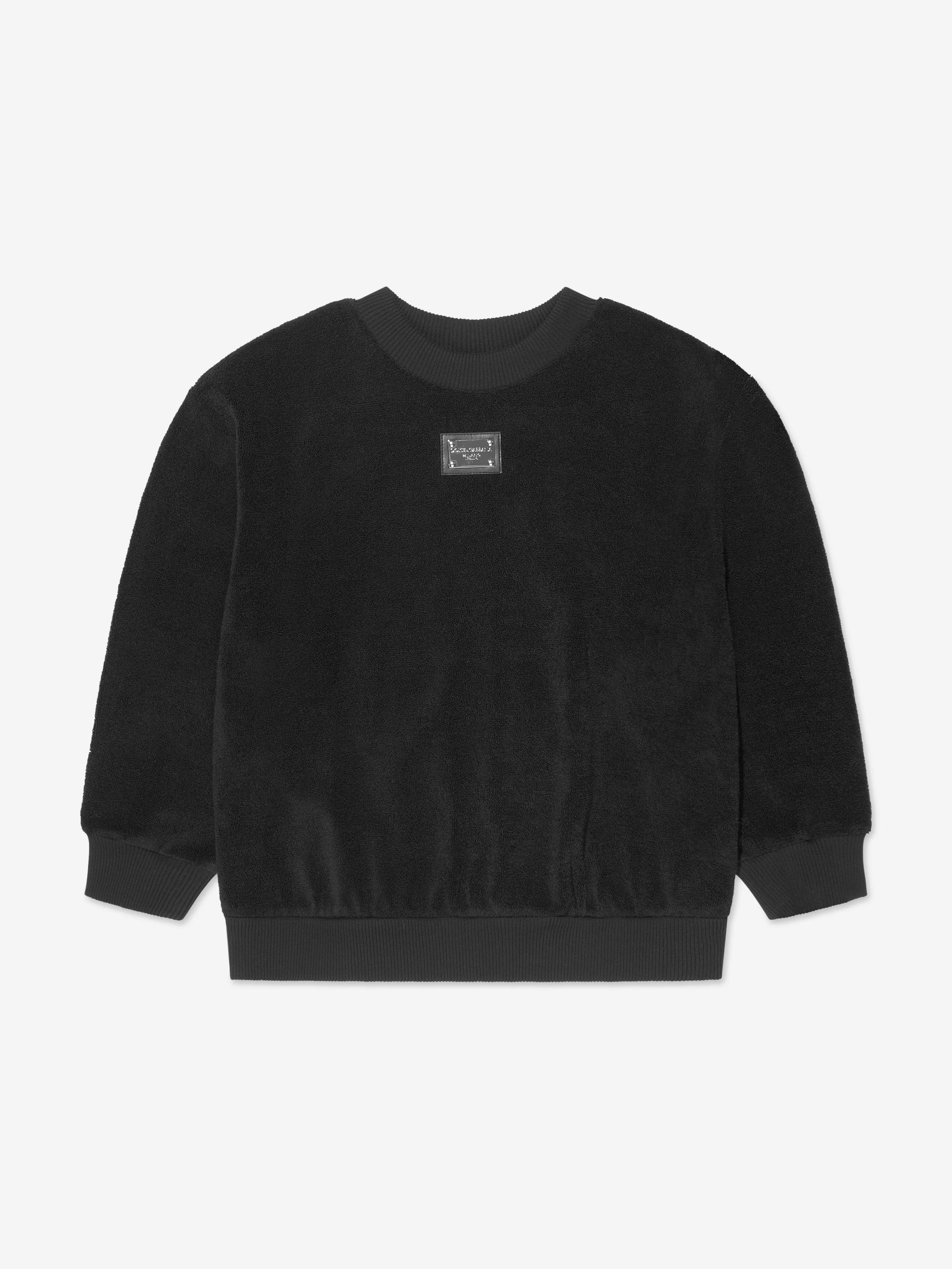 Dolce & Gabbana Boys Logo Hoodie in Black