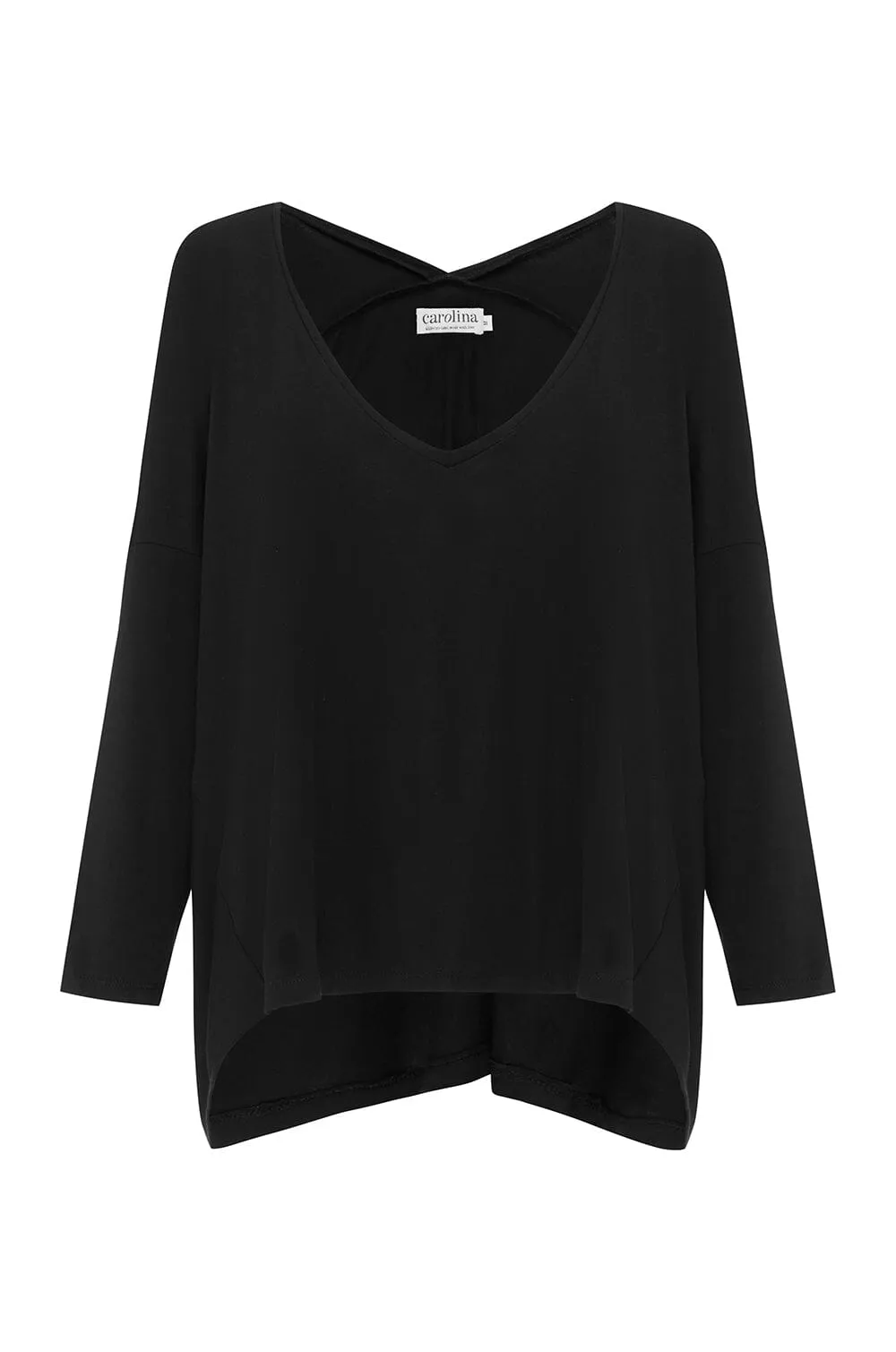 Erica Essential Long Sleeve Top Black