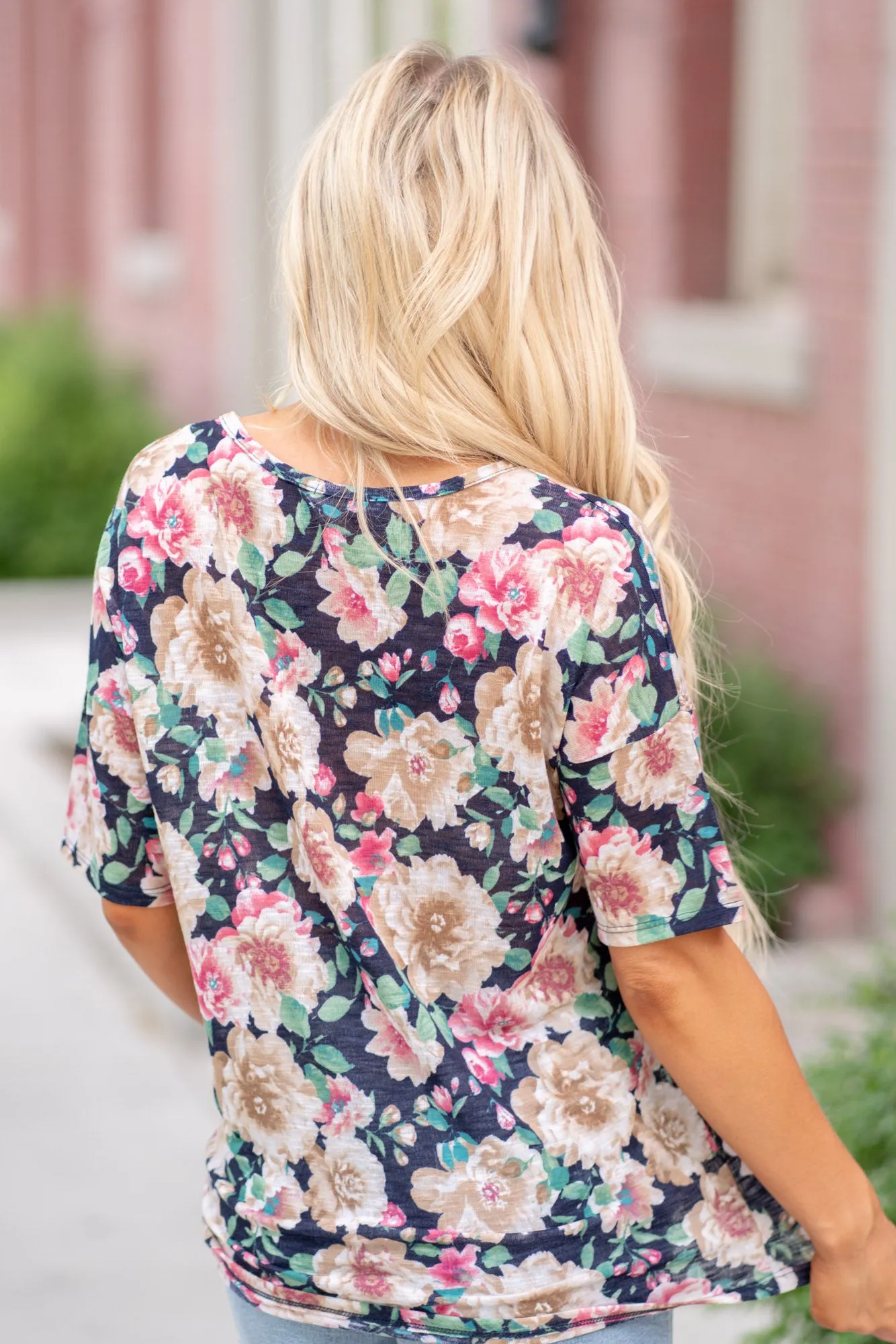 Floral Round Neck T-Shirt