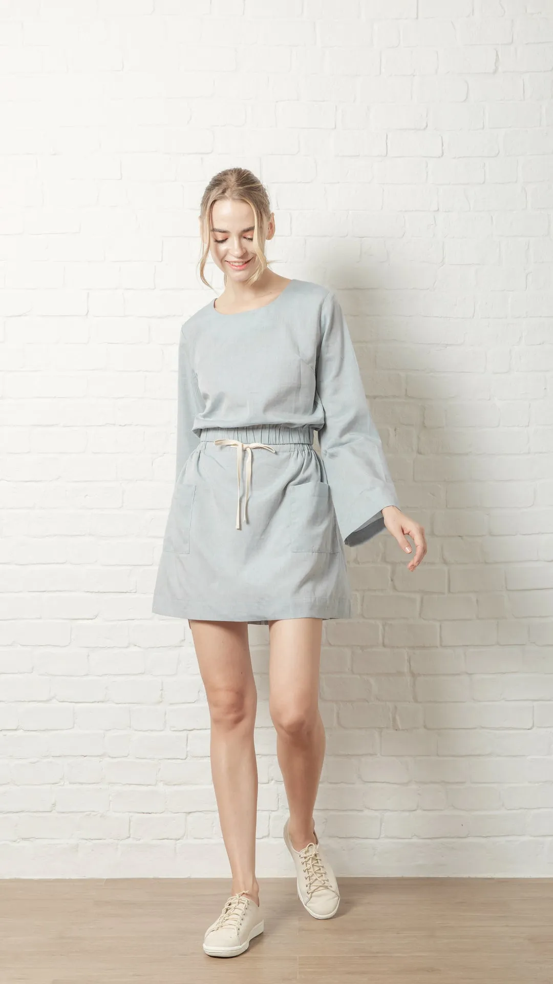 Indigo Charm Long Sleeve Blouse