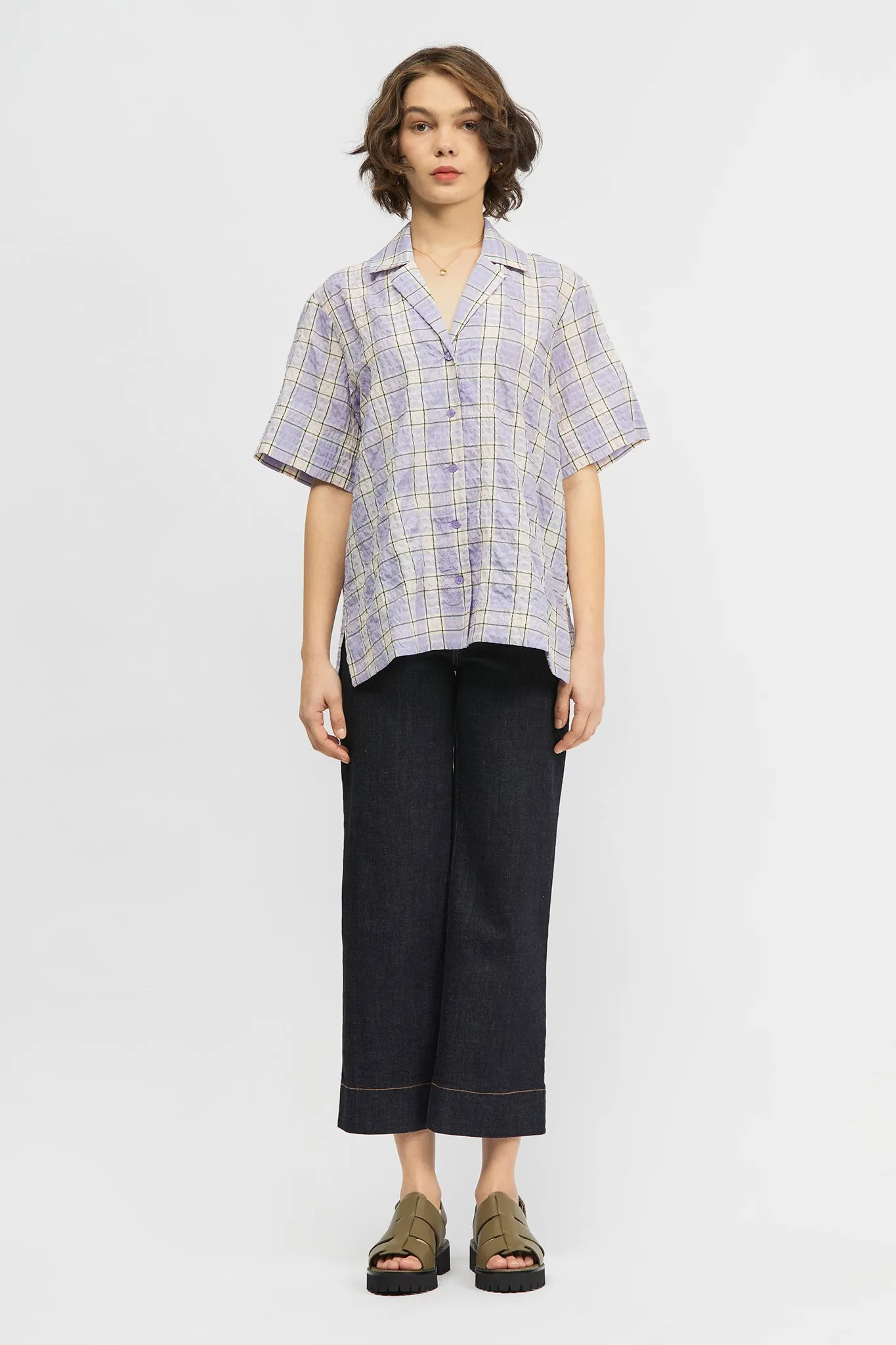 Selka Shirt Lilac Check