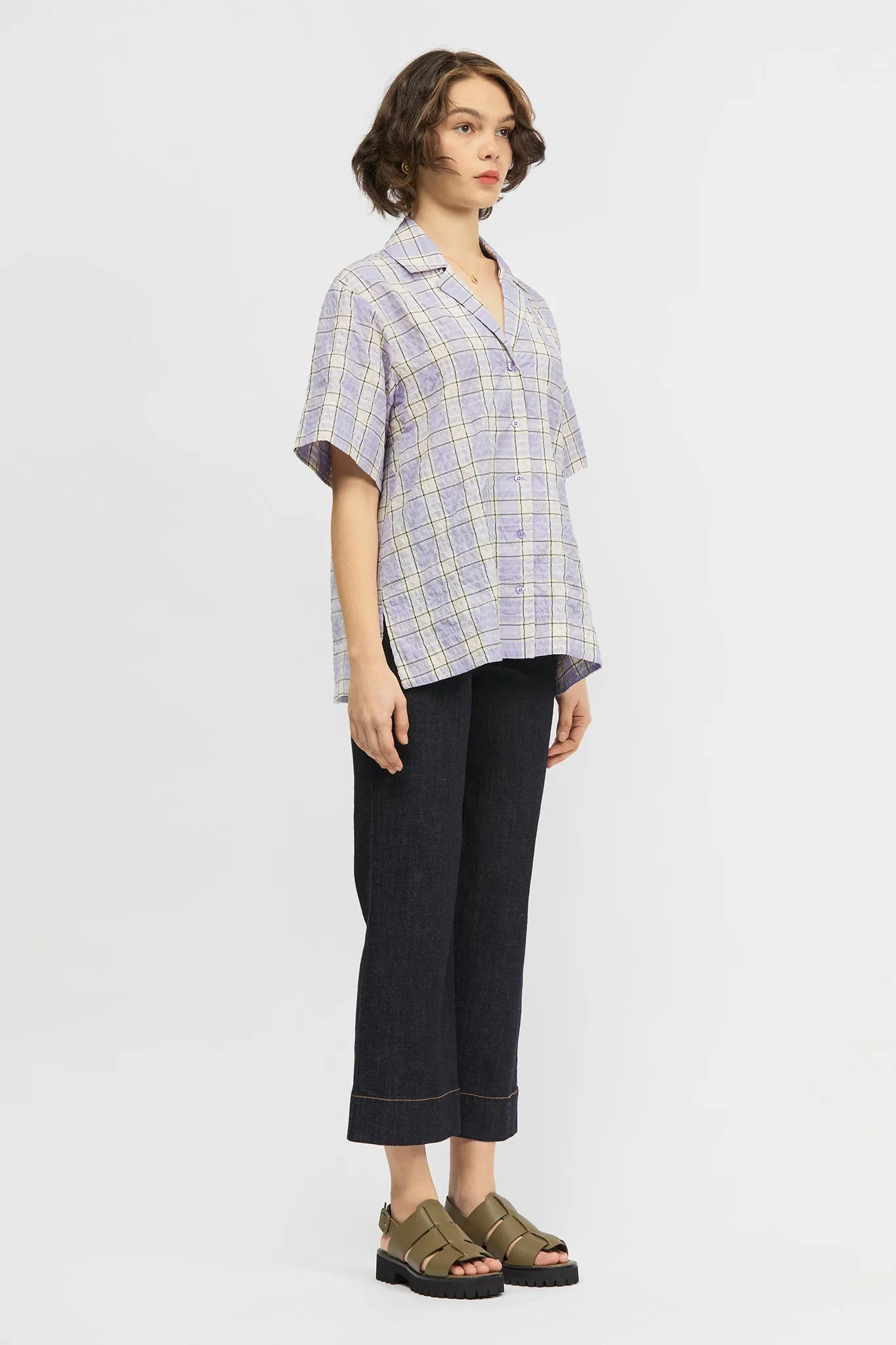 Selka Shirt Lilac Check