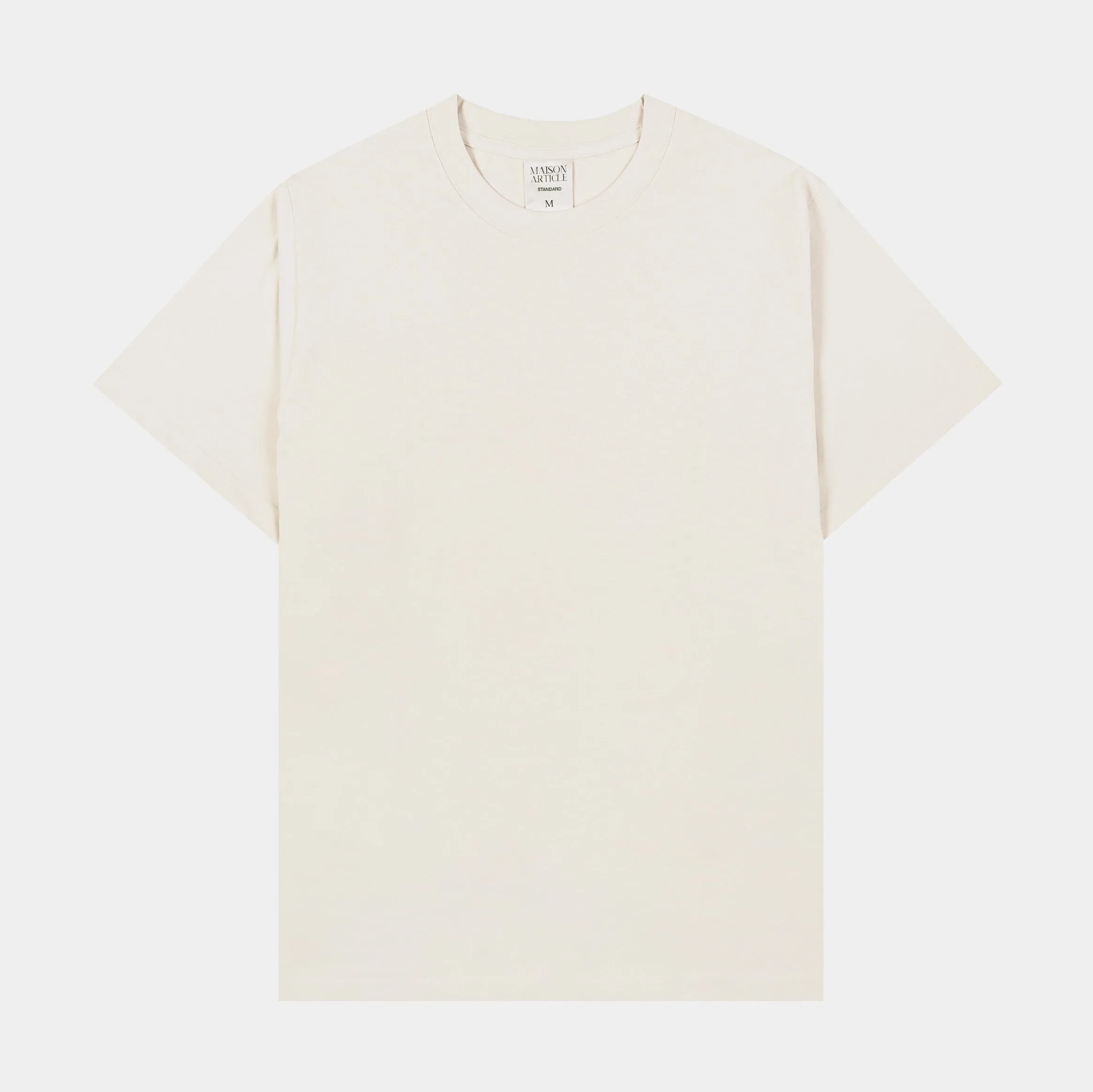 Solid Novelty Mens Short Sleeve Shirt (Off White)