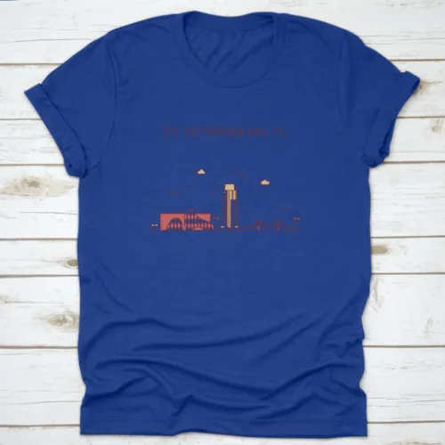 St. Petersburg Skyline Pinellas County Florida, Usa Trendy Shirt