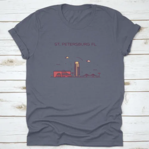 St. Petersburg Skyline Pinellas County Florida, Usa Trendy Shirt