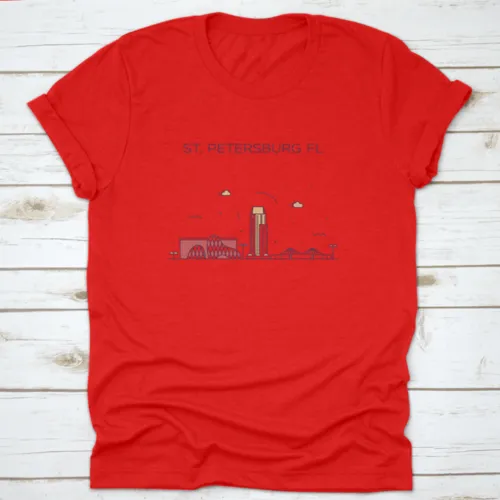 St. Petersburg Skyline Pinellas County Florida, Usa Trendy Shirt