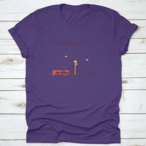 St. Petersburg Skyline Pinellas County Florida, Usa Trendy Shirt