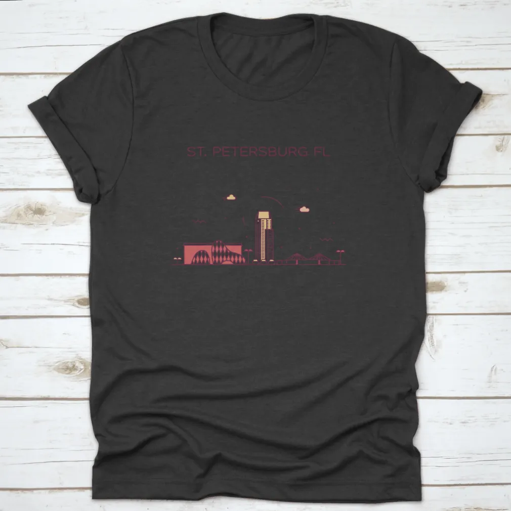 St. Petersburg Skyline Pinellas County Florida, Usa Trendy Shirt