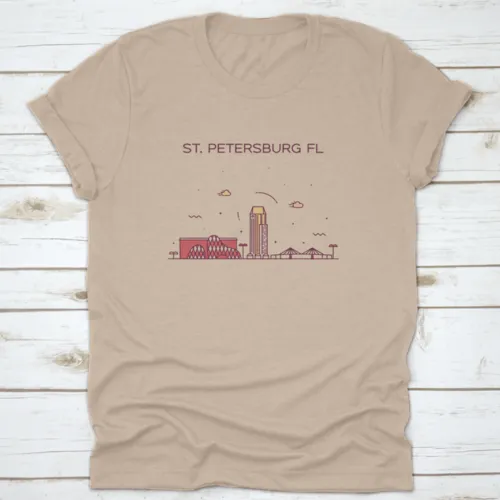 St. Petersburg Skyline Pinellas County Florida, Usa Trendy Shirt