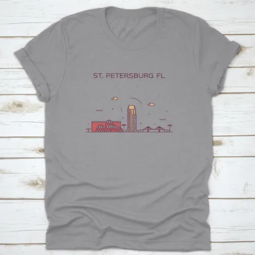 St. Petersburg Skyline Pinellas County Florida, Usa Trendy Shirt