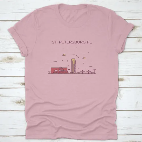 St. Petersburg Skyline Pinellas County Florida, Usa Trendy Shirt