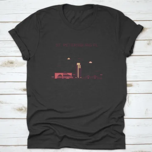 St. Petersburg Skyline Pinellas County Florida, Usa Trendy Shirt