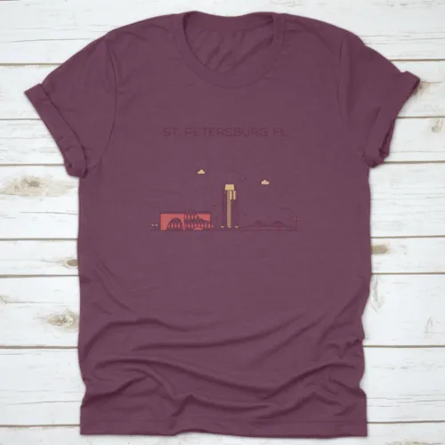 St. Petersburg Skyline Pinellas County Florida, Usa Trendy Shirt