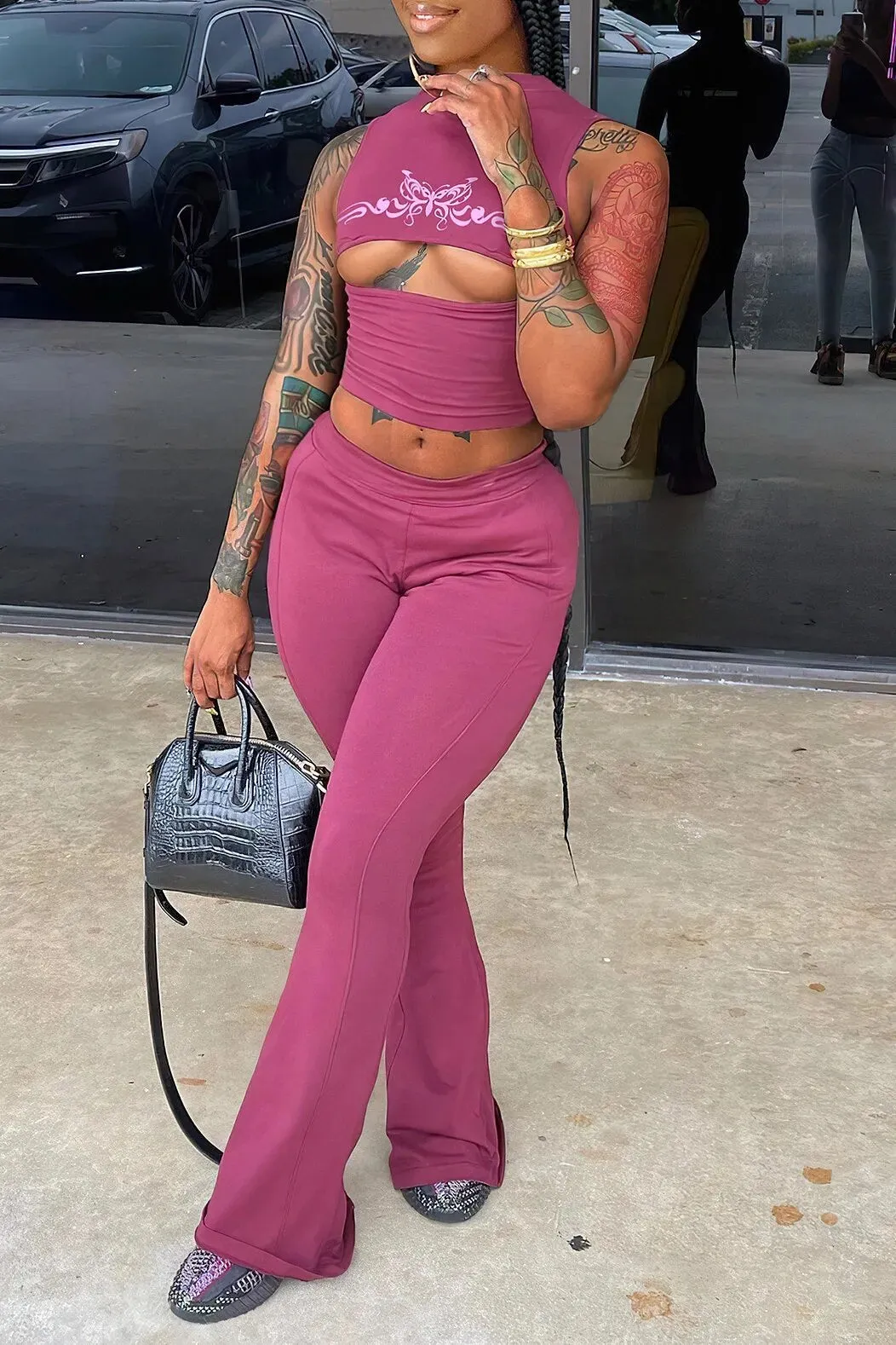 Two Piece Set Outfit Tracksuit Women Casual Elegant*