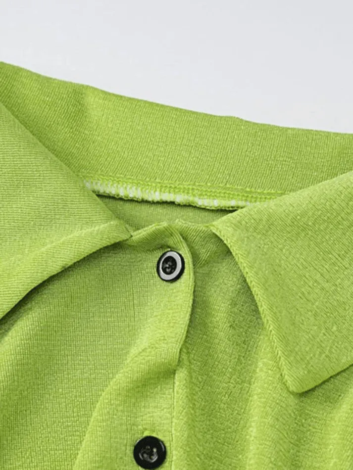 Uniwim ootd Split Cuff Button Front Long Sleeve Blouse