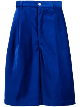 Velveteen Button Shorts
