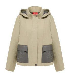 YAYING Hooded Embroidered Jacket